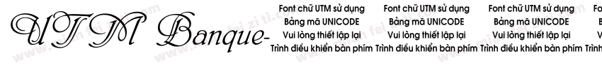 UTM Banque字体转换